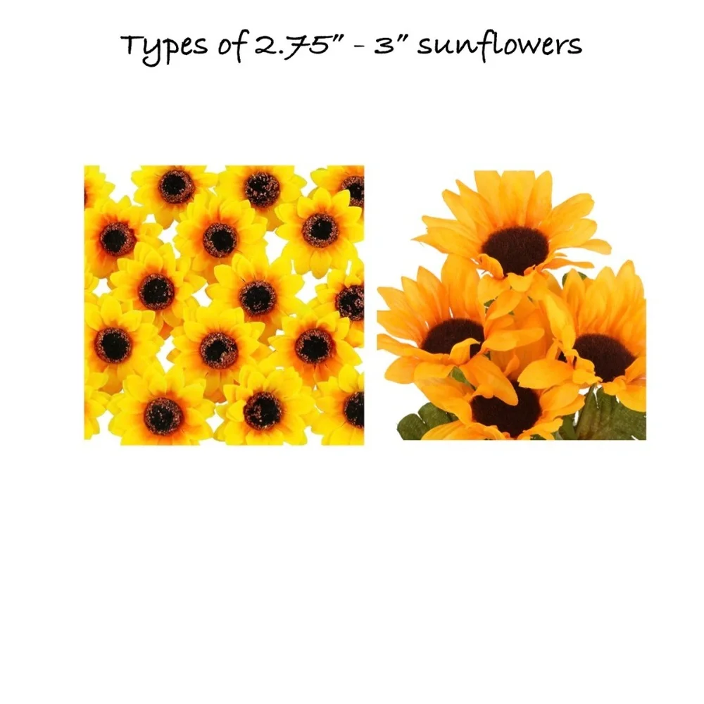 Yellow and White Faux Sunflower Bouquet with Rhinestone-Trim Handle